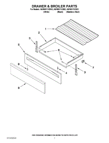 04 - Body parts for Thermador Warming Drawer WD27QB from AppliancePartsPros.com