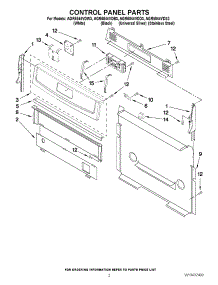 05 - Drawer Panel Support parts for Thermador Warming Drawer WD27QW from AppliancePartsPros.com
