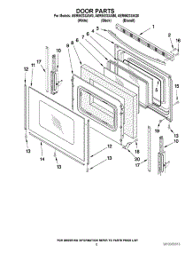 08 - Door parts for Thermador Oven CMT-21 from AppliancePartsPros.com