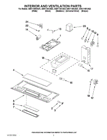 04 - Microwave Parts & Food Cavity parts for Thermador Microwave MBYS from AppliancePartsPros.com