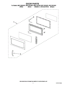 06 - Microwave Main Door Assembly parts for Thermador Microwave MBYS from AppliancePartsPros.com
