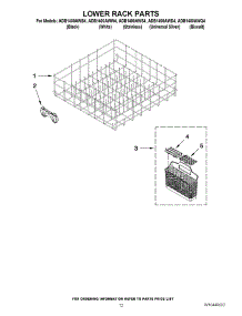 02 - Support Channel & Fill Valve parts for Thermador Dishwasher TD5500 from AppliancePartsPros.com