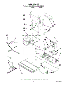13 - Top Grill & Unit Cover Page 2 parts for Thermador Refrigerator TSS36QBB from AppliancePartsPros.com