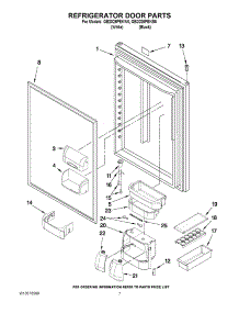 03 - Cabinet Trim parts for Thermador Refrigerator TSS36QBW00 from AppliancePartsPros.com