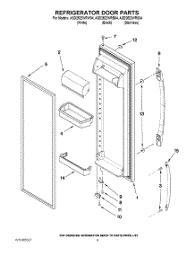 13 - Upper Unit parts for Thermador Refrigerator TSS36QBW00 from AppliancePartsPros.com