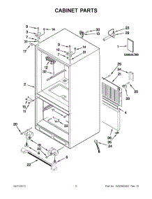 10 - Refrigerator Shelves parts for Thermador Refrigerator TSS42QBB from AppliancePartsPros.com