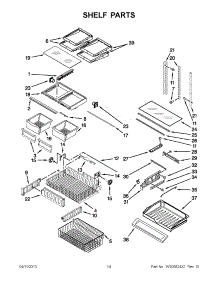16 - Refrigerator Door Page 3 parts for Thermador Refrigerator TSS42QBW from AppliancePartsPros.com