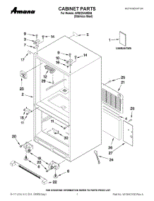 13 - Rear Support Bar & Hold-Down Bracket parts for Thermador Cooktop TMH36GW from AppliancePartsPros.com