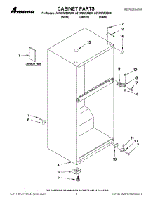 04 - Ggs36 & Ggscv36 Main Top parts for Thermador Cooktop GGSCV36W from AppliancePartsPros.com