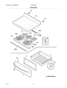 04 - Snorkel parts for Thermador Cooktop C36 from AppliancePartsPros.com
