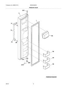 19 - Rdds30v, Red30v Base parts for Thermador REF30QW S/N 9708 & UP from AppliancePartsPros.com