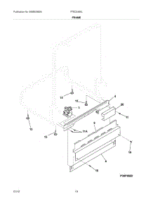 10 - Tech Wiring Diagram parts for Bosch Dishwasher SMU4056 UC/14 (FD 7402-7902) from AppliancePartsPros.com