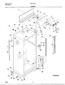 04 - Cabinet parts for Frigidaire Refrigerator FRT21GNHW3 from AppliancePartsPros.com
