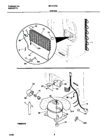 04 - System parts for Frigidaire Freezer MFU14F3GW3 from AppliancePartsPros.com