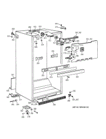 03 - Cabinet Parts parts for Ge Refrigerator CTX21BAXFRAD from AppliancePartsPros.com