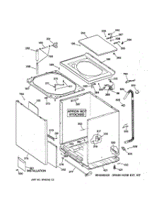 02 - Cabinet, Cover & Front Panel parts for Ge Washer WPSQ3120T5WW from AppliancePartsPros.com