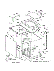 02 - Cabinet, Cover & Front Panel parts for Ge Washer WPSQ4160T5AA from AppliancePartsPros.com