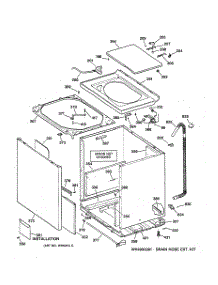 02 - Cabinet, Cover & Front Panel parts for Ge Washer WPSF4170V0WW from AppliancePartsPros.com
