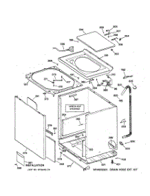 02 - Cabinet, Cover & Front Panel parts for Ge Washer WISQ416JT7AA from AppliancePartsPros.com