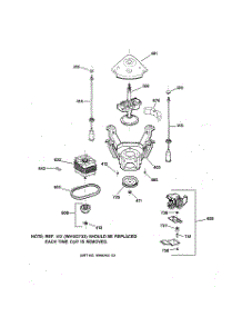 04 - Suspension, Pump & Drive Components parts for Ge Washer WISQ416JT7AA from AppliancePartsPros.com