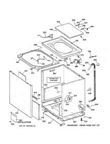 02 - Cabinet, Cover & Front Panel parts for Ge Washer WISQ416BT7WW from AppliancePartsPros.com