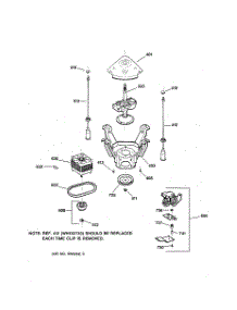 04 - Suspension, Pump & Drive Components parts for Ge Washer WPSQ3120T9WW from AppliancePartsPros.com