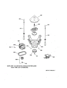 04 - Suspension, Pump & Drive Components parts for Ge Washer WBSR1060T8WW from AppliancePartsPros.com