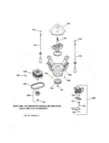04 - Suspension, Pump & Drive Components parts for Ge Washer WPXQ3090TAWW from AppliancePartsPros.com