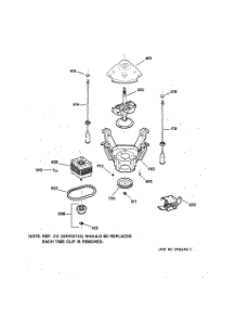 04 - Suspension, Pump & Drive Components parts for Ge Washer WJSR2080TAWB from AppliancePartsPros.com