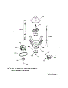 04 - Suspension, Pump & Drive Components parts for Ge Washer VBXR1060T4AB from AppliancePartsPros.com