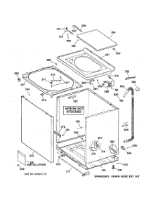 02 - Cabinet, Cover & Front Panel parts for Ge Washer VBXR2070T5WB from AppliancePartsPros.com