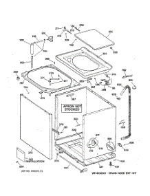 02 - Cabinet, Cover & Front Panel parts for Ge Washer VWXR4100T5AB from AppliancePartsPros.com
