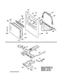 03 - Front Panel, Door, Gas Valve & Burner Assembly parts for Ge Dryer NVLR333GT0AB from AppliancePartsPros.com