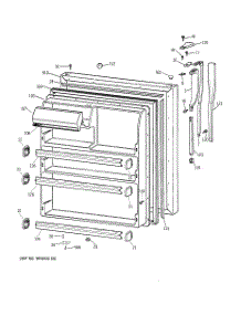 02 - Fresh Food Door parts for Ge Refrigerator CTK24GAXGRWW from AppliancePartsPros.com