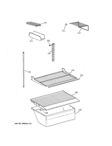 04 - Shelf Parts parts for Ge Refrigerator CTX18CAXRRAD from AppliancePartsPros.com