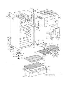 02 - Cabinet parts for Ge Refrigerator CTT18EAZDRWH from AppliancePartsPros.com