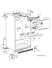 03 - Cabinet Parts parts for Ge Refrigerator CTT21GAZGRWW from AppliancePartsPros.com