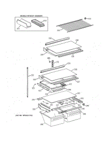 04 - Shelf Parts parts for Ge Refrigerator CTT21GAZGRWW from AppliancePartsPros.com