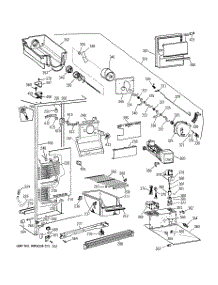 02 - Freezer Section parts for Ge Refrigerator CSX22GRZAWW from AppliancePartsPros.com