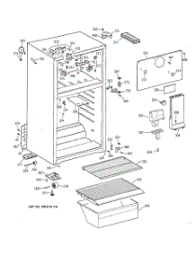 02 - Cabinet parts for Ge Refrigerator CTX14AYXMLWH from AppliancePartsPros.com
