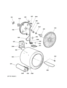 03 - Drum parts for Ge Dryer NWXR473GT2AB from AppliancePartsPros.com