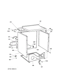 04 - Cabinet parts for Ge Dryer NWXR473GT3AB from AppliancePartsPros.com