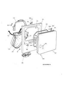 02 - Front Panel & Door parts for Ge Dryer NWXR473ET3AB from AppliancePartsPros.com
