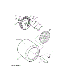03 - Drum parts for Ge Dryer NWXR473ET2AB from AppliancePartsPros.com