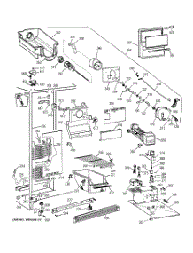 02 - Freezer Section parts for Ge Refrigerator CSX22GRZBWW from AppliancePartsPros.com