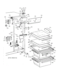 03 - Fresh Food Section parts for Ge Refrigerator CSX22GRZBWW from AppliancePartsPros.com