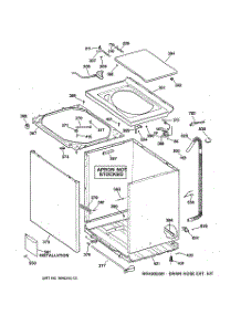 02 - Cabinet, Cover & Front Panel parts for Ge Washer VWXR4100T8AB from AppliancePartsPros.com