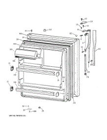 02 - Fresh Food Door parts for Ge Refrigerator CTX18EAZKRWW from AppliancePartsPros.com
