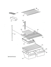 04 - Shelf Parts parts for Ge Refrigerator CTX18EAZKRWW from AppliancePartsPros.com