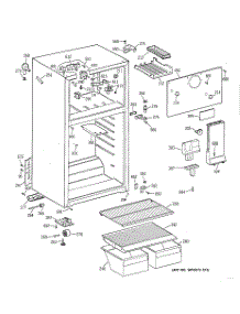 02 - Cabinet parts for Ge Refrigerator CTH16CYZBLWH from AppliancePartsPros.com